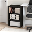 Furinno BASIC 3-Tier Open Shelf Bookcase 11 x 17 x 26inches in Espresso