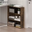 Furinno BASIC 3-Tier Open Shelf Bookcase  7 x 24 x 26inches in Amber Pine
