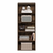 Furinno BASIC 5-Tier Open Shelf Bookcase  7 x 17 x 44inches in Amber Pine
