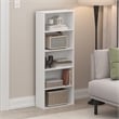 Furinno BASIC 5-Tier Open Shelf Bookcase  7 x 17 x 44inches in White
