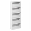 Furinno BASIC 5-Tier Open Shelf Bookcase  7 x 17 x 44inches in White