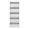 Furinno BASIC 5-Tier Open Shelf Bookcase  7 x 17 x 44inches in White