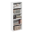 Furinno BASIC 5-Tier Open Shelf Bookcase  7 x 17 x 44inches in White