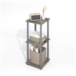 Furinno SIMPLISTIC End Table in Set of Two in Grey Oak/Grey