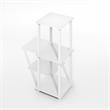 Furinno SIMPLISTIC End Table in Set of Two in Pla inWhite/White