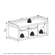 Furinno CUBICLE 3-Cube Storage Bench with Comfy Cushion in White