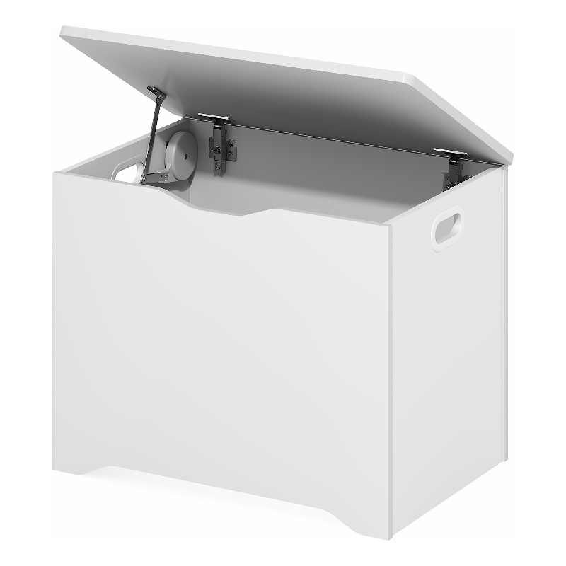 Furinno BASIC Toy Box in Storage Chest for Entryway in Living Room in White