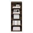 Furinno BASIC 5-Tier Open Shelf Bookcase  11 x 17 x 4inches4 in Amber Pine