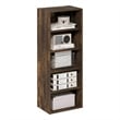 Furinno BASIC 5-Tier Open Shelf Bookcase  11 x 17 x 4inches4 in Amber Pine