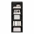 Furinno BASIC 5-Tier Open Shelf Bookcase  11 x 17 x 4inches4 in Espresso