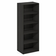 Furinno BASIC 5-Tier Open Shelf Bookcase  11 x 17 x 4inches4 in Espresso