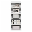 Furinno BASIC 5-Tier Open Shelf Bookcase  11 x 17 x 4inches4 in White
