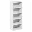 Furinno BASIC 5-Tier Open Shelf Bookcase  11 x 17 x 4inches4 in White