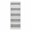 Furinno BASIC 5-Tier Open Shelf Bookcase  11 x 17 x 4inches4 in White