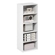 Furinno BASIC 5-Tier Open Shelf Bookcase  11 x 17 x 4inches4 in White