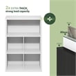 Furinno CUBICLE Closed Back Storage Organizer 5-Cube in White