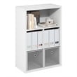 Furinno CUBICLE Closed Back Storage Organizer 5-Cube in White