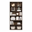 Furinno BASIC 12-Cube Open Bookcase Storage Organizer 12 x 32 x 71 in Amber Pine
