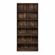 Furinno BASIC 12-Cube Open Bookcase Storage Organizer 12 x 32 x 71 in Amber Pine