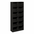 Furinno BASIC 12-Cube Open Bookcase Storage Organizer 12 x 32 x 71 in Espresso