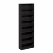 Furinno BASIC 8-Tier Open Bookcase Storage Organizer 12 x 24 x 71 in Espresso
