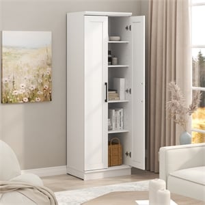 Furinno Robin Storage Kitchen Cabinet with 2 Doors 23W in White