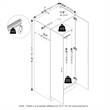 Furinno Robin Wardrobe Closet with Hanging Rod in White