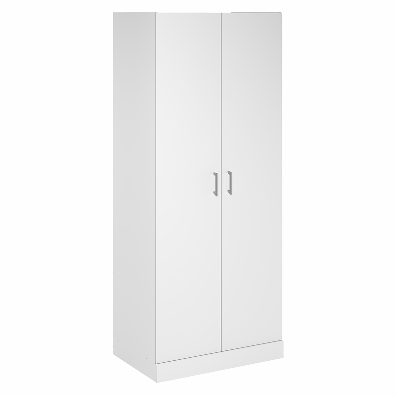 Furinno Robin Wardrobe Closet with Hanging Rod in White