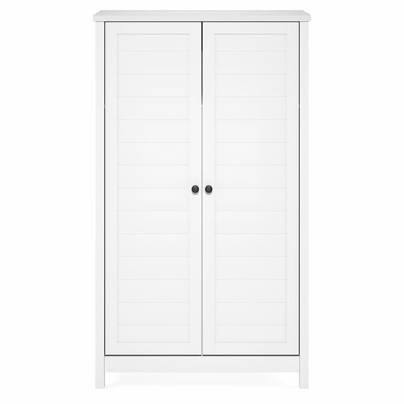 Furinno Robin Storage Kitchen Cabinet with 2 Doors 60H in White
