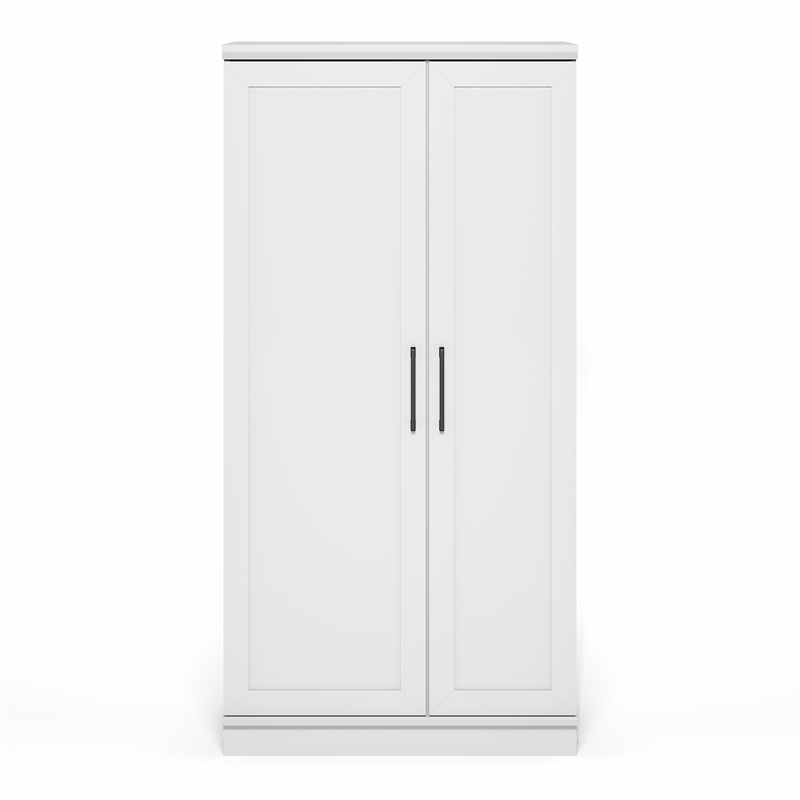 Furinno Robin Storage Kitchen Cabinet with 2 Doors 71H in White