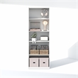 Furinno GEHRY 5-Tier Media Storage with AdJUSTable Shelves in White