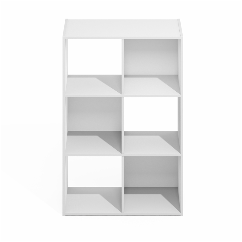 Furinno PELLI CUBIC Storage Cabinet in 3x2 in Plain White