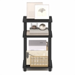 Furinno TURN-N-TUBE 3-Tier End Table Night Stand in Dark Americano