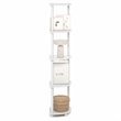 Furinno TURN-N-TUBE 5 Tier Corner Bookshelf in Plain White
