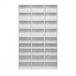 Furinno JAYA 24-Shelf Media Storage Rack with AdJUSTable Shelves in Plain White