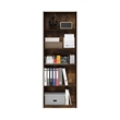 Furinno GEHRY 5-Tier Bookshelf with AdJUSTable Shelves in Amber Oak