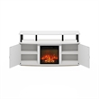 Furinno JENSEN Fireplace TV Stand for TV up to 55
