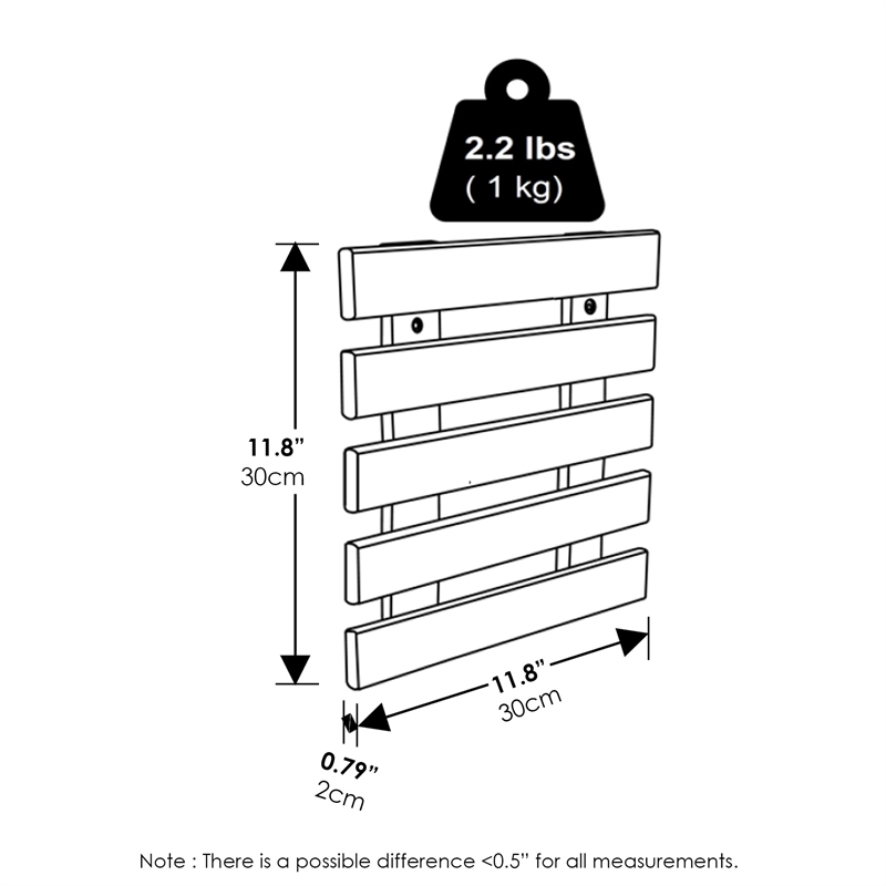 Furinno TIOMAN Set of 4 Outdoor Vertical Wall Planter in Light Wood