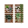 Furinno TIOMAN Set of 4 Outdoor Vertical Wall Planter in Light Wood