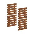 Furinno TIOMAN Set of 4 Outdoor Vertical Wall Planter in Light Wood