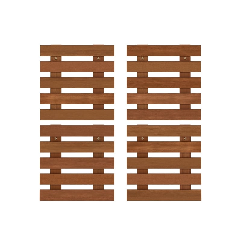Furinno TIOMAN Set of 4 Outdoor Vertical Wall Planter in Light Wood