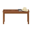 Furinno TIOMAN Outdoor Bench with Backless in Light Wood