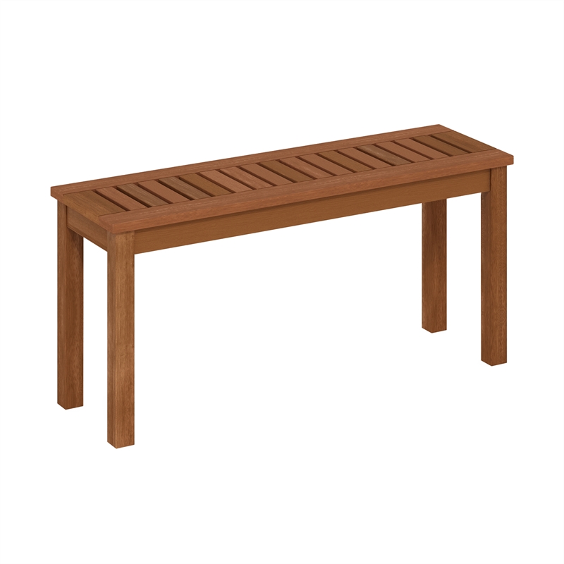 Furinno TIOMAN Outdoor Bench with Backless in Light Wood