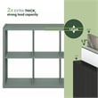Furinno CUBICLE 6-Cube Thick Frame Reversible Open Back Bookcase Sage Green