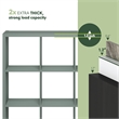 Furinno CUBICLE 9-Cube Thick Frame Reversible Open Back Bookcase Sage Green