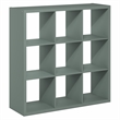 Furinno CUBICLE 9-Cube Thick Frame Reversible Open Back Bookcase Sage Green