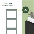 Furinno CUBICLE 3-Cube Thick Frame Reversible Open Back Bookcase Sage Green