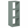 Furinno CUBICLE 3-Cube Thick Frame Reversible Open Back Bookcase Sage Green
