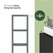 Furinno CUBICLE 4-Cube Thick Frame Reversible Open Back Bookcase Sage Green