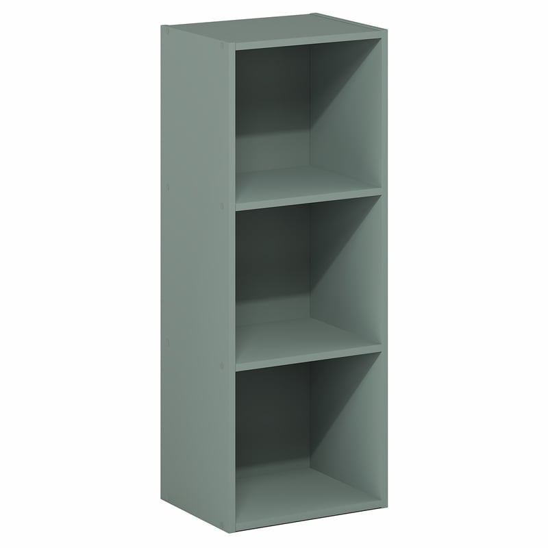 Furinno LUDER 3-Cube Bookshelf  in Sage Green